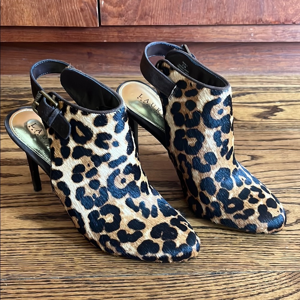 Lauren Ralph Lauren Leopard Print Heels